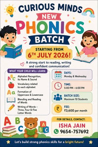 Curious Minds by Isha-Phonics Classes for Kids