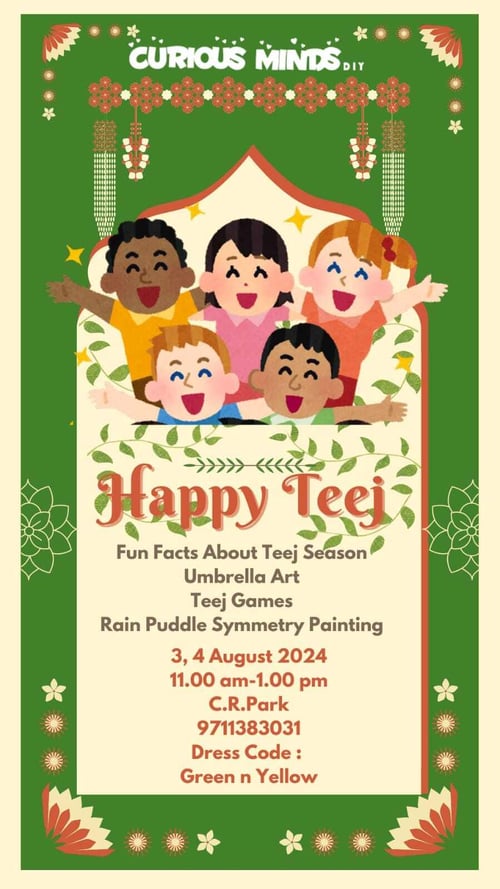 Curious Minds DIY-Happy Teej