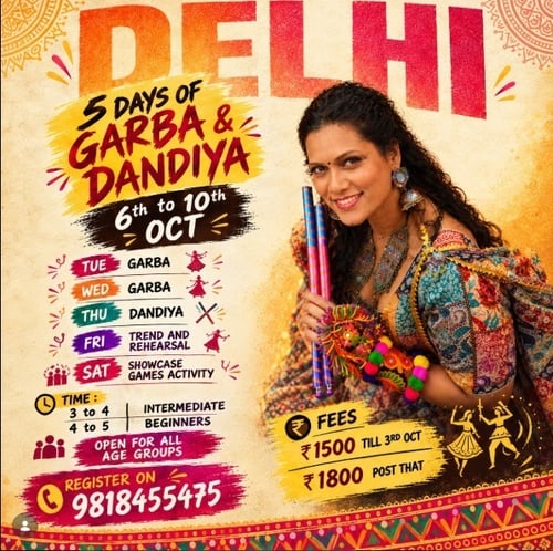 Dance Fun-Garba and Dandiya Workshop