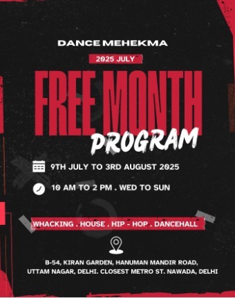 Dance Mehekma  -  Free Month Dance Program