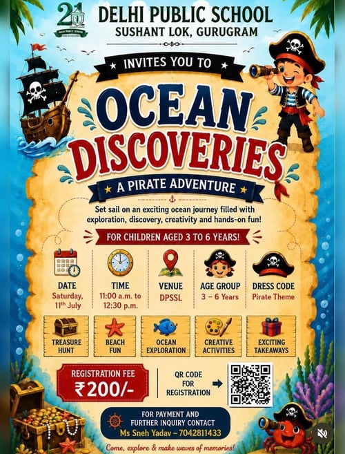 Delhi Public School- Ocean Discoveries A Pirate Adventure