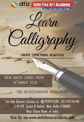 Delhi Fine Art Academy-Calligraphy Classes