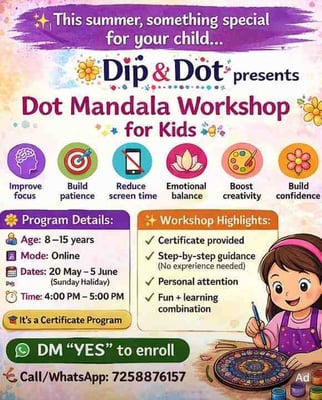 Dip & Dot-Summer Special Dot Mandala Workshop