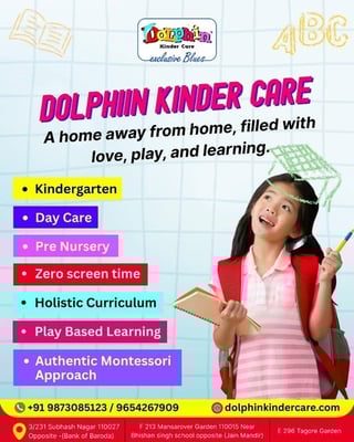 Dolphin Kinder Care - Admissions Open ( Mansarover Garden )