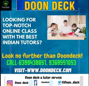 Doondeck Home Tutors  -  Online Tuition Classes