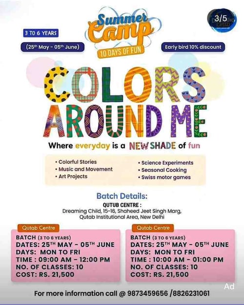 Dreaming Child Preschool-Colors Around Me Summer Camp