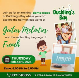 Ducklings Bay-Guitar Melodies and the enchanting language of french