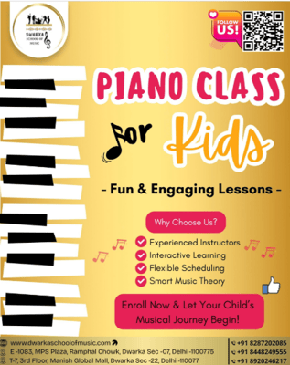 Dwarka School Of Music  -  Piano Classes For Kids