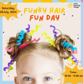 Early Learning Village-Funky hair fun day