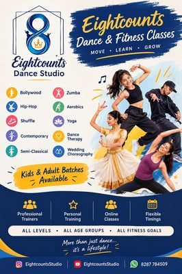 Eightcounts studio-Dance and Fitness Classes for Kids