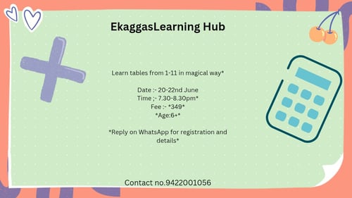 Ekaggas Learning Hub  -  Table Workshop