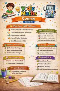 Ekaggas Learning Hub-Vedic Maths Course for Kids