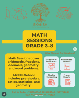 Ekansh  -  Maths Enrichment Sessions For Kids