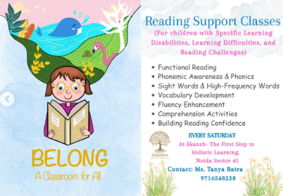 Ekansh  -  Reading Support Classes For Kids
