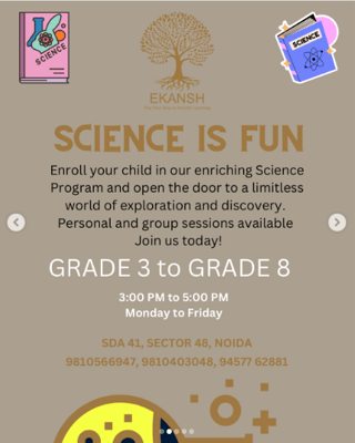 Ekansh  -  Science Enrichment Sessions For Kids
