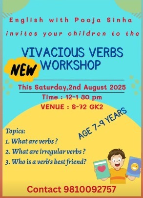 English with Pooja Sinha  -  Vivacious Verbs Workshop 2025