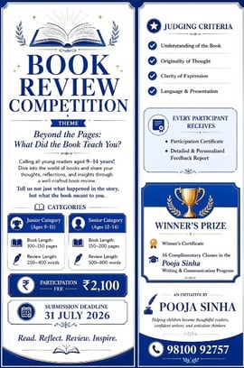 English with Pooja Sinha-Book Review Competition 2026