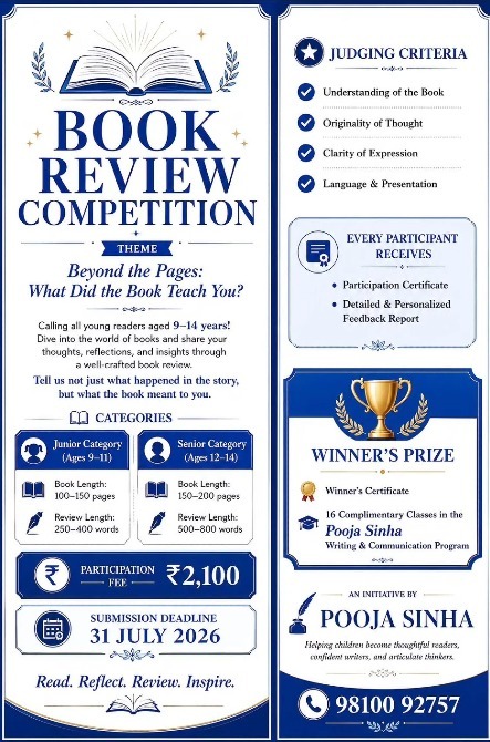 English with Pooja Sinha-Book Review Competition 2026