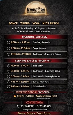 Evolution dance and fitness zone-Kids Dance and Fitness Batch
