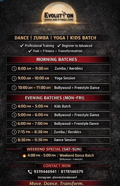 Evolution dance and fitness zone-Kids Dance and Fitness Batch