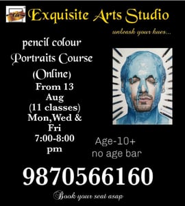 Exquisite Art n Craft Classes  -  Kids Online Portraits Course