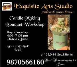 Exquisite Art n Craft classes  -   Candle Making Workshop