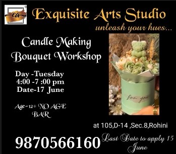 Exquisite Art n Craft classes  -   Candle Making Workshop