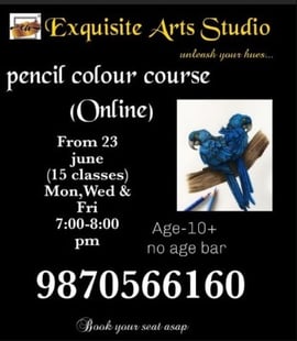Exquisite Art n Craft classes  -  Online Pencil Colour Course