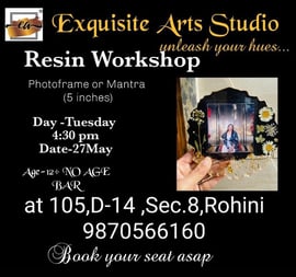 Exquisite Art n Craft classes  -  Resin Workshop