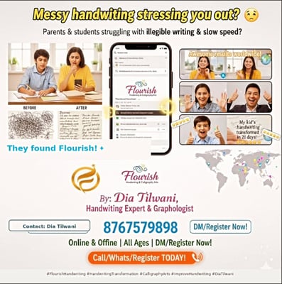 Flourish handwriting & calligraphy arts-Handwriting and Calligraphy Classes for Kids