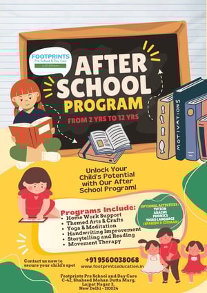 Footprints Pre-school & Day care centre  -  After School Program