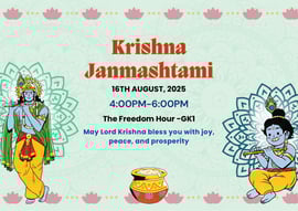 Freedom Hour  -  Krishna Janmashtami  Workshop