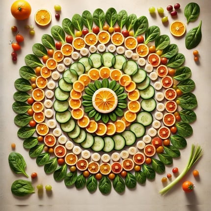 Fruit and Vegetable Rangoli