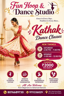 Fun Hoop & Dance Studio-Kathak Dance Classes