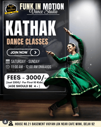 Funk In Motion Dance Studio  -  Kathak Dance Classes For Kids