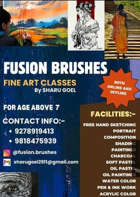 Fusion Brushes Fine Art Academy  -  Art Classes