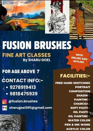 Fusion Brushes Fine Art Academy  -  Art Classes