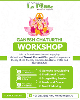 GD Goenka La Petite  -  Eco Friendly Ganesh Chaturthi Workshop