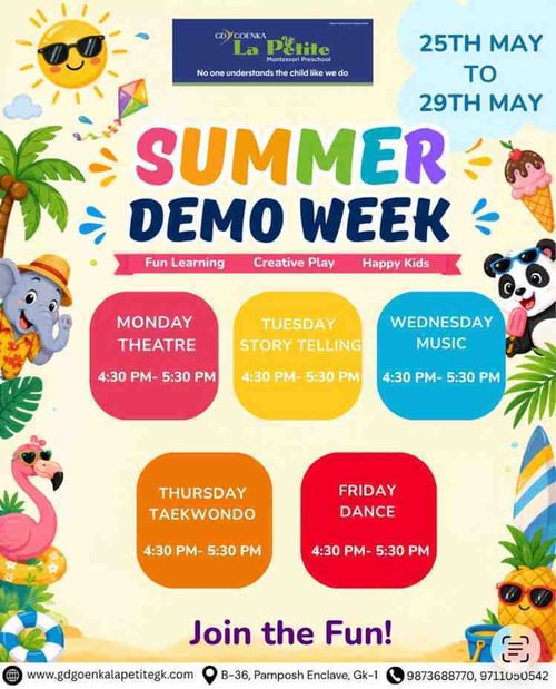 GD Goenka La Petite-Summer Demo Week