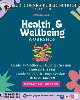 GD Goenka Public School-Health & Wellbeing workshop