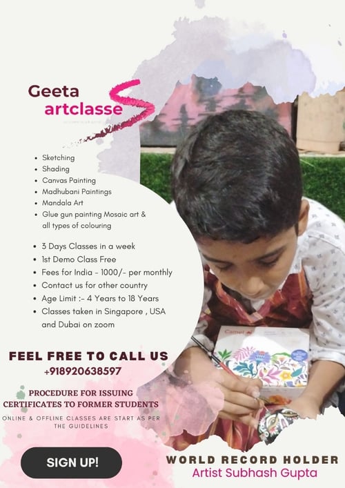 Geeta Art Classes  -  Art Classes For Kids Session