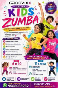 Groovixx online academy-Kids Zumba Classes