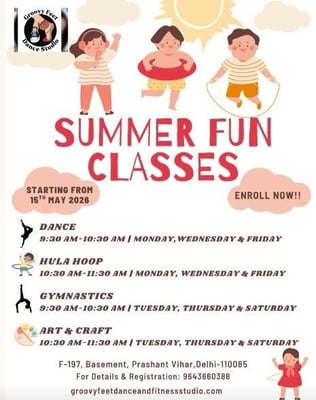 Groovy Feet Dance & Fitness Studio-Summer Fun Classes for Kids