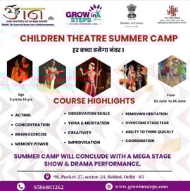 Grow Inn Steps  -  Drama Theatre Summer Camp