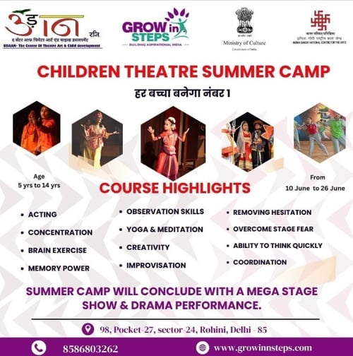 Grow Inn Steps  -  Drama Theatre Summer Camp