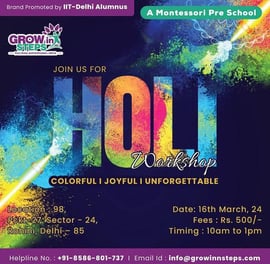 Grow Inn Steps-Holi Workshop