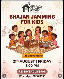 Gurgaon Creative School-Bhajan Jamming for Kids