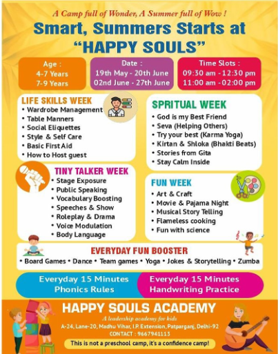 Happy Souls Academy  -  Summer Camp 2025