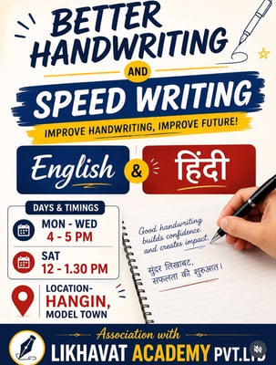 Hangin-Better Handwriting and Speed Writing Classes
