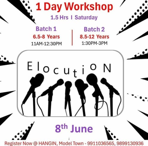 Hangin-Elocution 1 Day Workshop